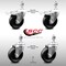 Service Caster 4 Inch SS Phenolic Swivel 12mm Threaded Stem Caster Total Lock Brake, 2PK SCC-SSTSTTL20S414-PHS-M1215-2-S-2 - alternate 1